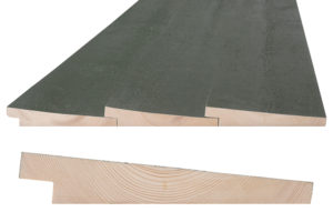 Utvendig kledning 620 Skråskåret (Weatherboards) med Jotun 0745 Grønn Umbra